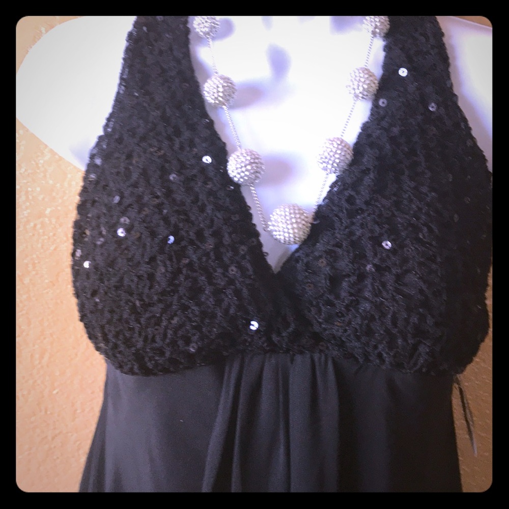 Bisou Bisou Michele Bohbot black cocktail Dress